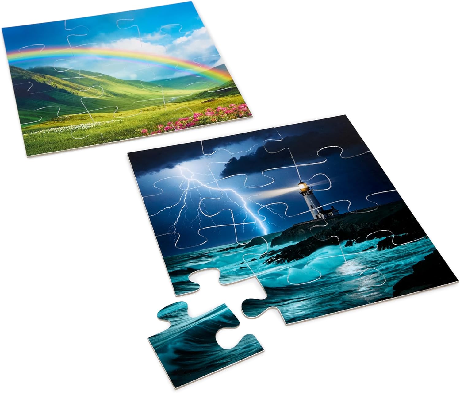 Oktatási puzzle Miniland Az időjárás csodái - vihar és szivárvány